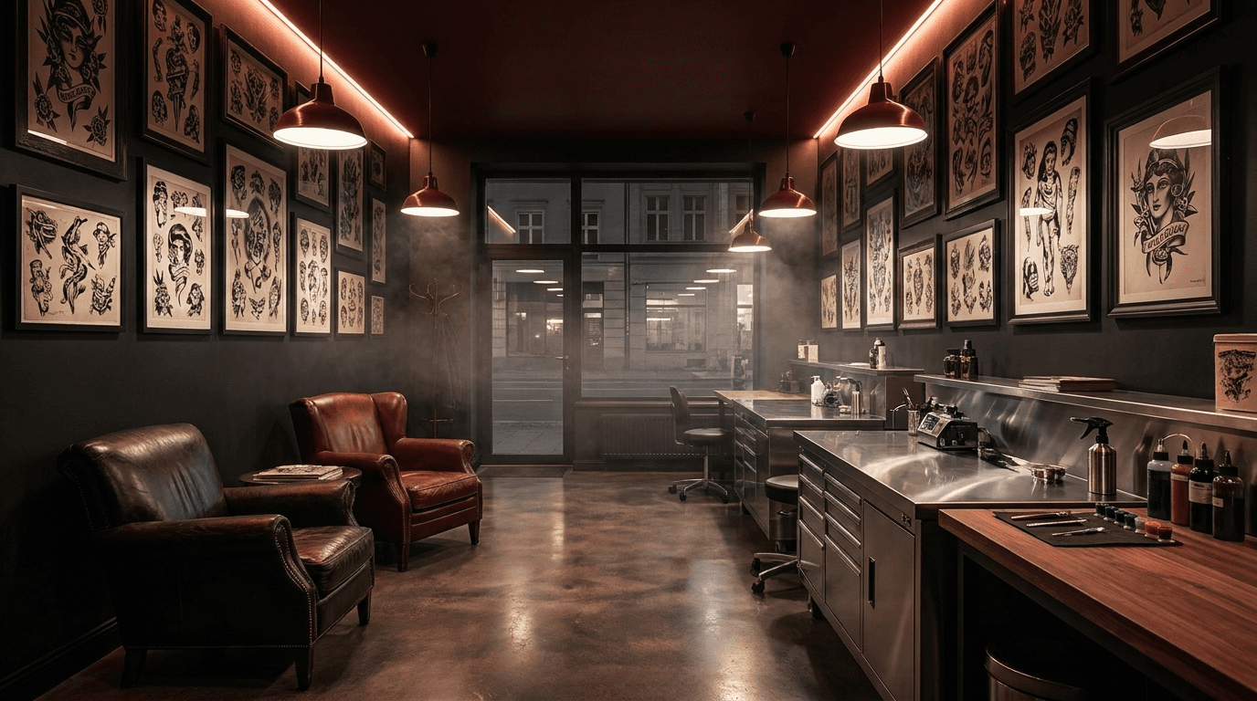 Modern tattoo studio